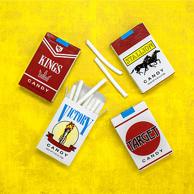 World Confections Candy Cigarettes, 24/Box, 3 Boxes/Carton (GRR60004064)