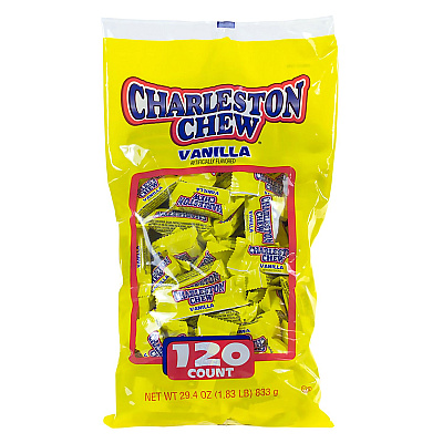 Charleston Chews Snack Size Chocolate Candy, 0.25 oz Individually Wrapped, 120/Bag, 2 Bags/Carton (GRR60004067)