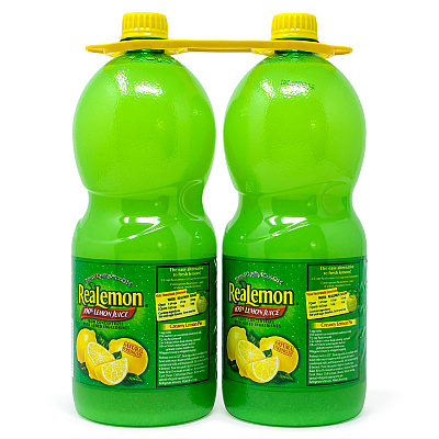 ReaLemon Lemon Juice from Concentrate, 48 oz Bottle, 2/Pack, 2 Packs/Carton (GRR60004062)