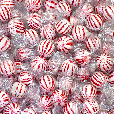 Colombina Jumbo Peppermint Balls, 0.32 oz Individually Wrapped, 120/Bag, 4 Bags/Carton (GRR60004063)