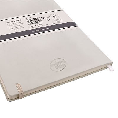 PUKKA PAD Soft Cover Notebook, College Rule, Pebble Cover, (96) 11 x 8.5 Sheets (PUK9943SIG)