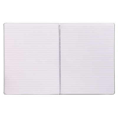 PUKKA PAD Soft Cover Notebook, College Rule, Pebble Cover, (96) 11 x 8.5 Sheets (PUK9943SIG)