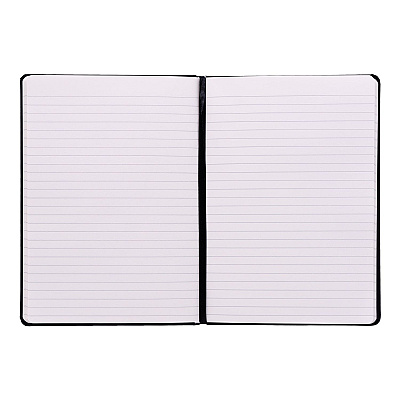 PUKKA PAD Soft Cover Notebook, College Rule, Black Cover, (96) 8.2 x 5.11 Sheets (PUK9940SIG)