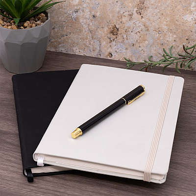 PUKKA PAD Soft Cover Notebook, College Rule, Black Cover, (96) 8.2 x 5.11 Sheets, 3/Pack (PUK9940SIG3)