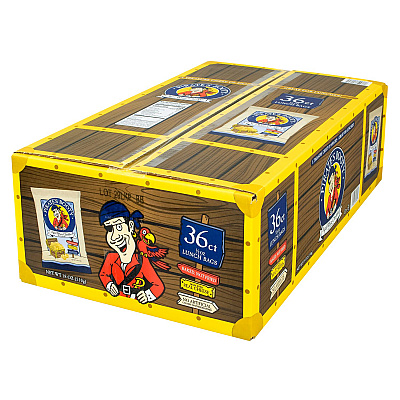 Pirate's Booty Natural Aged White Cheddar Baked Corn Puffs, 0.5 oz Bag, 36/Box, 2 Boxes/Carton (GRR60004090)