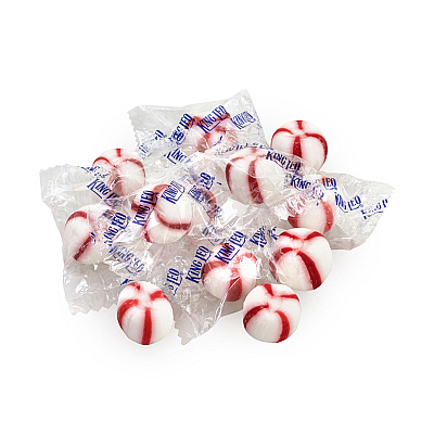 King Leo Peppermint Soft Mint Puffs, 5 lb Bag, 2/Carton (GRR60004086)