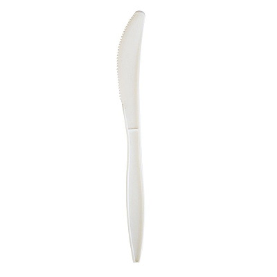 Boardwalk Mediumweight Wrapped Polypropylene Cutlery, Knife, White, 1,000/Carton (BWKKNIFEMWPPIW)