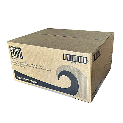 Boardwalk Heavyweight Wrapped Polystyrene Cutlery, Fork, White, 1,000/Carton (BWKFORKWHPSIW)