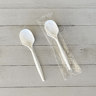 Boardwalk Mediumweight Polypropylene Cutlery, Teaspoon, White, 1,000/Carton (BWKSPOONPPMW)