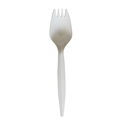 Boardwalk Mediumweight Wrapped Polypropylene Cutlery, Spork, White, 1,000/Carton (BWKSPORKWHPPIW)