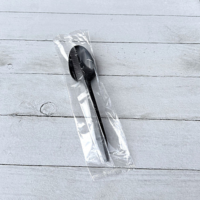 Boardwalk Mediumweight Polypropylene Cutlery, Teaspoon, Black, 1,000/Carton (BWKSPOONBLPPIW)