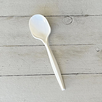 Boardwalk Mediumweight Wrapped Polystyrene Cutlery, Teaspoon, White, 1,000/Carton (BWKSPOONMWPPIW)