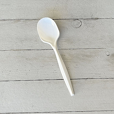 Boardwalk Mediumweight Polypropylene Cutlery, Soup Spoon, White, 1,000/Carton (BWKSOUPMWPP)