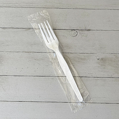 Boardwalk Heavyweight Wrapped Polystyrene Cutlery, Fork, White, 1,000/Carton (BWKFORKWHPSIW)