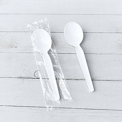 Boardwalk Heavyweight Wrapped Polystyrene Cutlery, Teaspoon, White, 1,000/Carton (BWKSPOONWHPS)