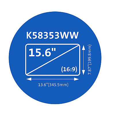 Kensington Magnetic Laptop Privacy Screen For 15.6" Widescreen Laptops; 16:9 Aspect Ratio (KMW58353)