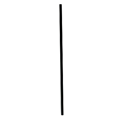 Boardwalk Wrapped Jumbo Straws, 10.25", Polypropylene, Black, 2,000/Carton (BWKJSTW1025BK)