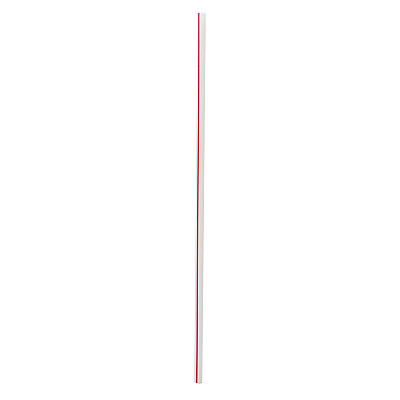 Boardwalk Wrapped Giant Straws, 10.25", Polypropylene, Red/White Striped, 1,200/Carton (BWKGST1025RW)