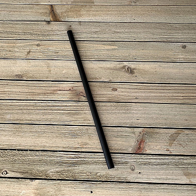 Boardwalk Jumbo Straws, 7.75", Polypropylene, Black, 12,500/Carton (BWKJSTUW775BK)