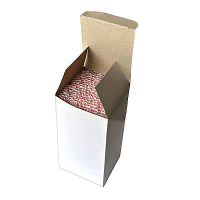 Boardwalk Jumbo Straws, 7.75", Polypropylene, Red/White Striped, 12,500/Carton (BWKJSTUW775RW)