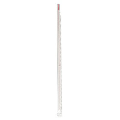 Boardwalk Wrapped Jumbo Straws, 10.25", Polypropylene, Red/White Striped, 2,000/Carton (BWKJSTW1025RW)