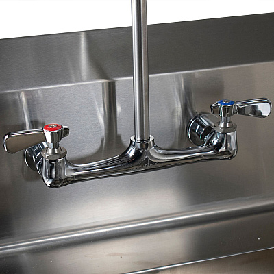 BK Resources WorkForce Prerinse Add-A-Faucet, 8" Height, Chrome (BKEBKFVSMPRWBM)