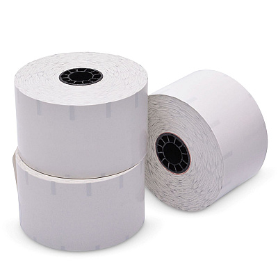 Iconex Sticky Media, 2.28" x 350 ft, White, 12 Rolls/Carton (ICX90232634)