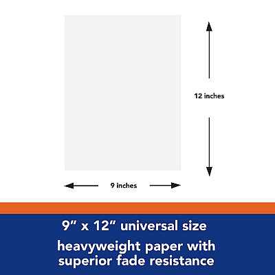 Pacon Tru-Ray Construction Paper, 76 lb Text Weight, 9 x 12, White, 50 Sheets/Pack, 50 Packs/Carton (PAC103026CT)