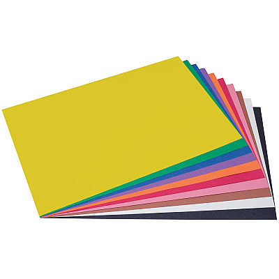 Prang SunWorks Construction Paper, 50 lb Text Weight, 12 x 18, Assorted Colors, 50 Sheets/Pack, 25 Packs/Carton (PAC6507CT)