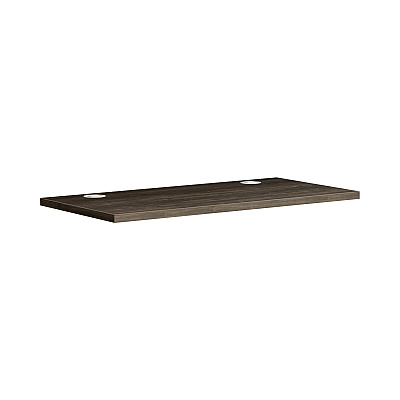 HON Coordinate Height Adjustable Desk Bundle 2-Stage, 58" x 22" x 27.75" to 47", Florence WalnutSilver (HONHAT2SFLS2258)