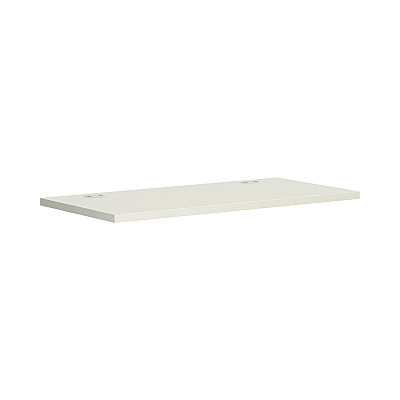 HON Coordinate Height Adjustable Desk Bundle 2-Stage, 46" x 22" x 27.75" to 47", Silver Mesh/Designer White (HONHAT2SMDW2246)