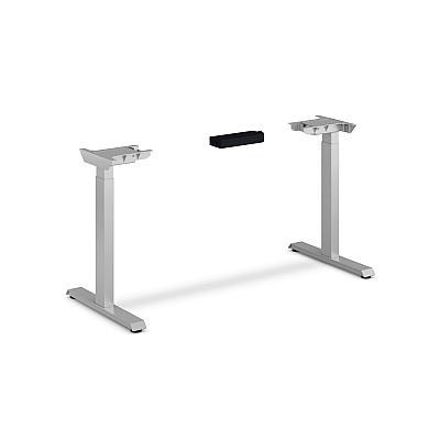 HON Coordinate Height Adjustable Desk Bundle 2-Stage, 46" x 22" x 27.75" to 47", Silver MeshSilver (HONHAT2SMSV2246)