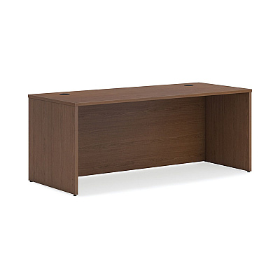 HON Mod Double Pedestal Desk Bundle, 72" x 30" x 29", Sepia Walnut (HONMOD008)