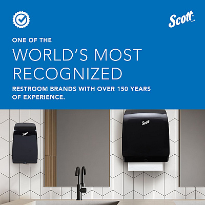 Scott Slimroll Manual Towel Dispenser, 12.65 x 13.02 x 7.18, White (KCC47091)