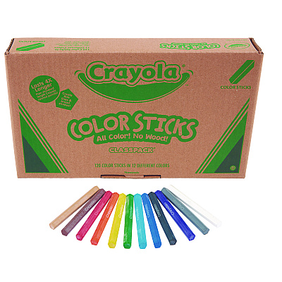Crayola Color Sticks Classpack Set, Assorted Lead and Barrel Colors, 120/Pack (CYO687504)