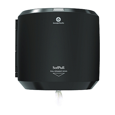 Georgia Pacific Professional SofPull CenterPull Hand Towel Dispenser, 10.13 x 10.58 x 11.33, Black (GPC58201B)