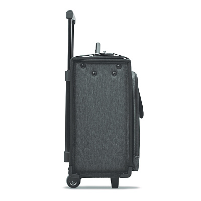Solo Morgan Recycled Rolling Catalog Case, Fits Devices Up to 17.3", 18.13 x 7.13 x 13.5, Black/Gray (USLB151410)