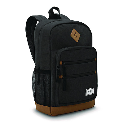 Solo Re:Fresh Machine Washable Backpack, Fits Devices Up to 15.6", 11.4 x 5.25 x 17.5, Dark Gray (USLUBN7954)