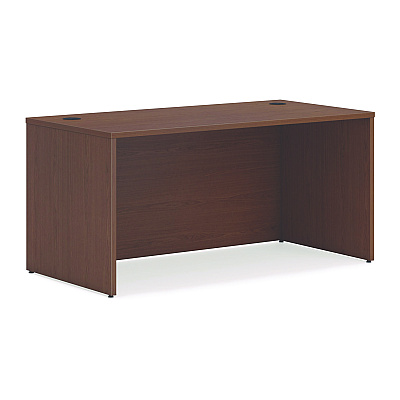 HON Mod L-Station Double Pedestal Desk Bundle, 60" x 72" x 29", Sepia Walnut (HONL6072L2BBFSE)