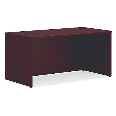 HON Mod L-Station Double Pedestal Desk Bundle, 60" x 72" x 29", Traditional Mahogany (HONMOD188)