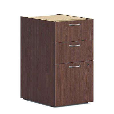 HON Mod U-Station Bundle, 66" x 96" x 29", Sepia Walnut (HONMOD079)