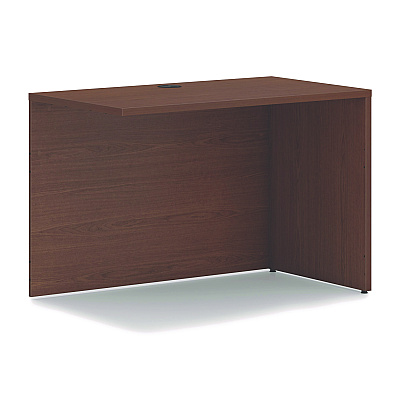 HON Mod L-Station Single Pedestal Desk Bundle, 60" x 72" x 29", Sepia Walnut (HONL6072L1BBFSE)
