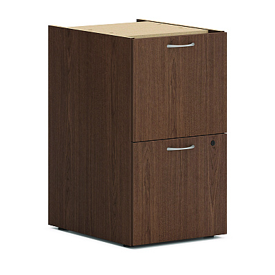 HON Mod U-Station Bundle, 66" x 96" x 29", Sepia Walnut (HONMOD079)