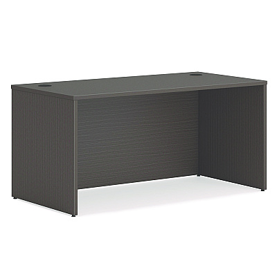 HON Mod L-Station Double Pedestal Desk Bundle, 60" x 72" x 29", Slate Teak (HONMOD187)