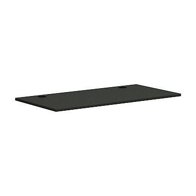 HON Mod Height Adjustable Desk Bundle, 60" x 30" x 27.5" to 46.75", Slate Teak/Silver (HONMOD052)