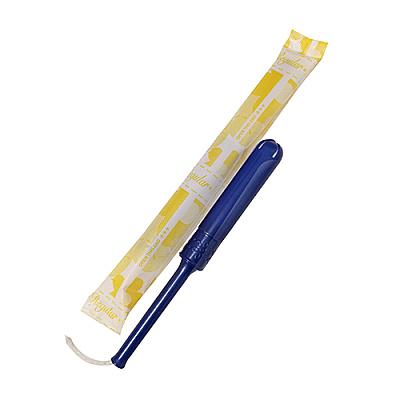 HOSPECO Plastic Applicator Tampon, Bulk Pack, Regular Absorbency, 500/cs, Case Of 500 (PR500)