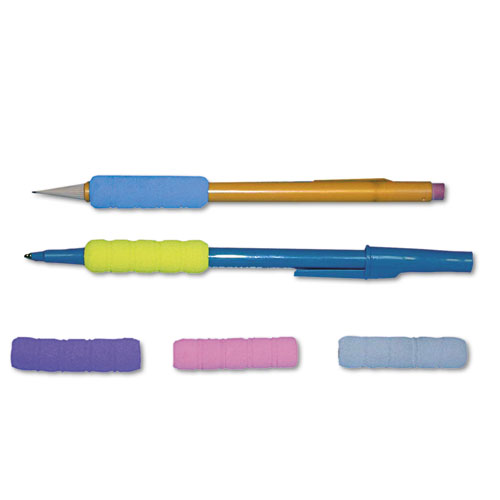 Tatco Ribbed Pencil Cushions, 1.75" Long, Assorted Colors, 50/Box (19711)