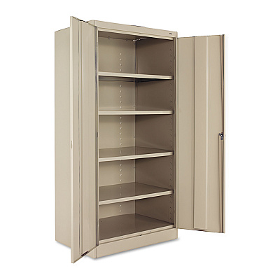 Tennsco 72" High Standard Cabinet (Unassembled), 36w x 24d x 72h, Putty (TNN1480PY)