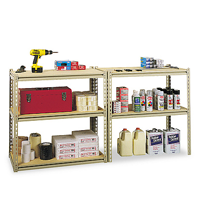 Tennsco Stur-D-Stor Shelving, Five-Shelf, 36.5w x 18.5d x 72h, Sand (TNNLSS361872)