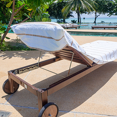 Las Rayas Chaise Cover 30x85 Beige, Pack Of 2 (PNP-CC-HS3085BG-2PK)